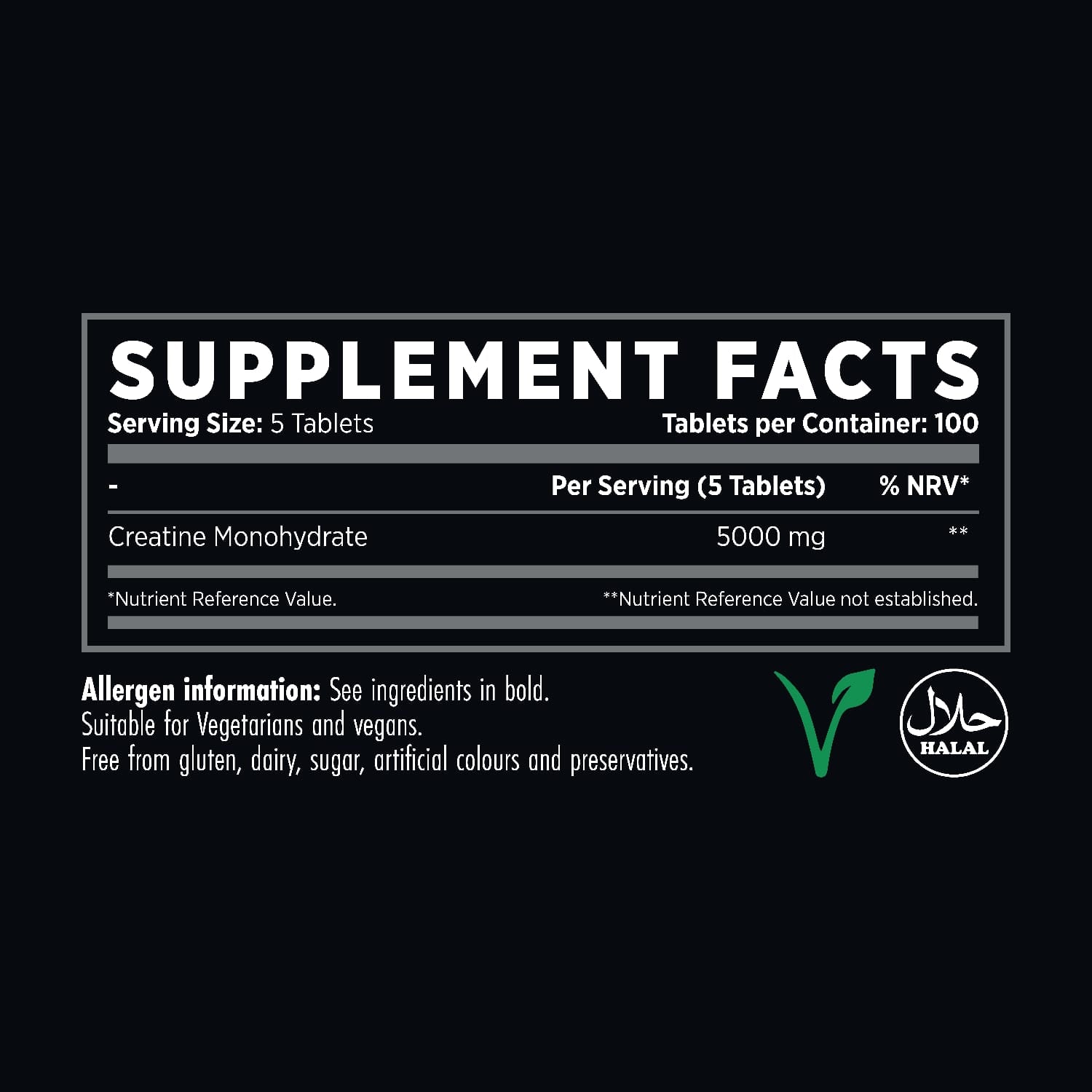 Creatine 5000 Tablets